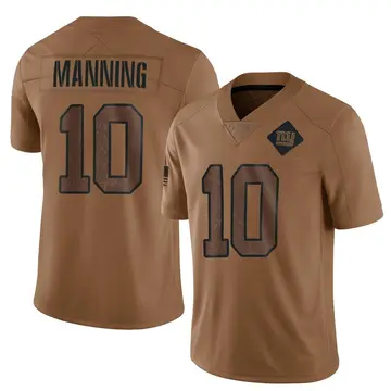 Limited Men's Eli Manning White Road Jersey - #10 Football New York Giants  Vapor Untouchable Size 40/M