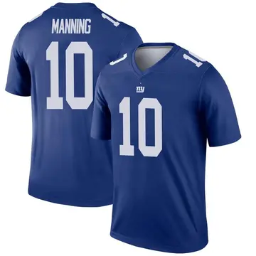 Limited Men's Eli Manning White Road Jersey - #10 Football New York Giants  Vapor Untouchable Size 40/M