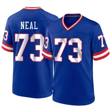 Evan Neal Name & Number Game Day V-Neck T-Shirt - Royal - Tshirtsedge