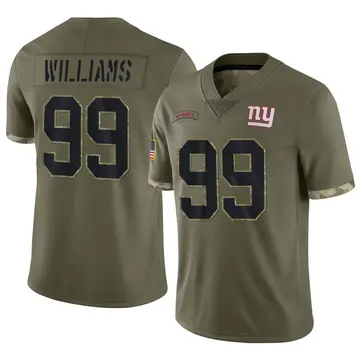 Leonard Williams Men's Nike Royal New York Giants Custom Game Jersey Size: 4XL